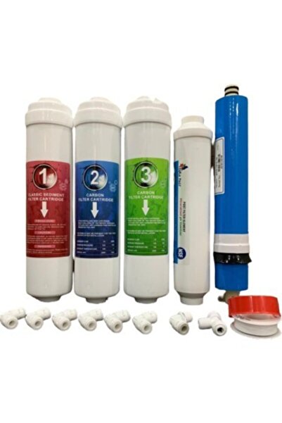 Genel Markalar Inline Kapalı Kasa Su Arıtma Cihazlarına Uyumlu 5'li Filtre Ta...