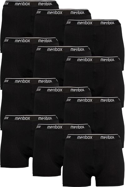 MENBOX Men's Black Menbox 12-Piece Lycra Classic Boxer