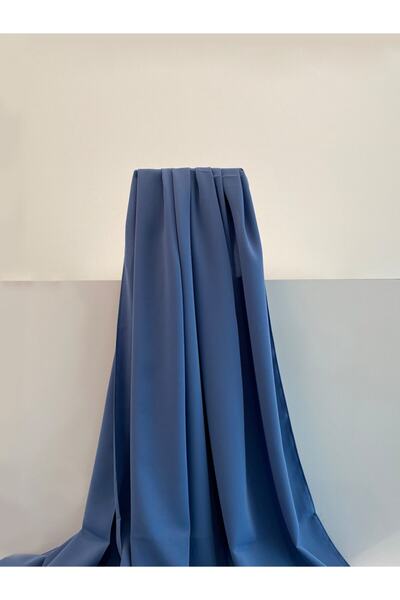 Eflatun Scarflife Medine Ipek Şal Indigo Mavi Renk Sls-0000404