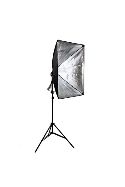 cazipshop Ürün Çekimi Moda Reklam Cast İçin Güçlü Led Ampullü Sürekli Işık Softbox Set 50x70 cm