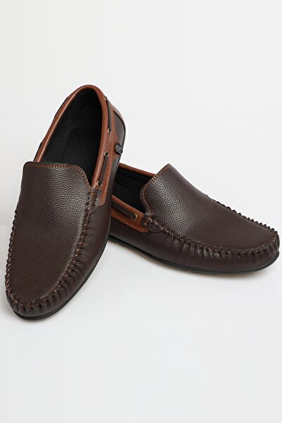 zincirport Чоловічі мокасини Rog Loafer кавового відтінку