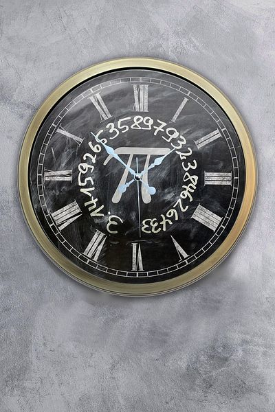 Kasva Concept Ρολόι τοίχου 40 cm Antique Metal Pi 314
