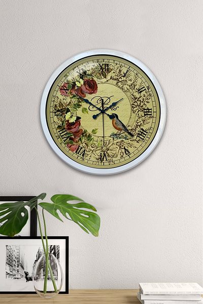 Kasva Concept Gift 40 cm White Metal Paris Wall Clock