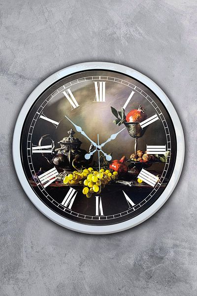 Kasva Concept 40 cm White Metal Kitchen Wall Clock