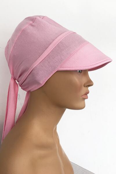Vera Bonnet Ready Turban Sun Storm Pink Combed Cotton