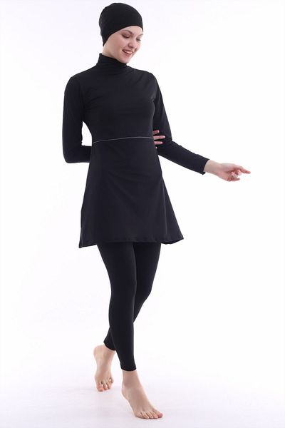Aykum Mayo Women's Black Hijab Swimsuit