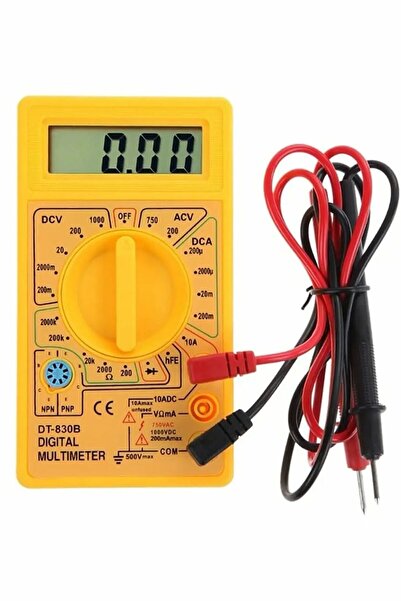 Chermik Digital Ölçü Aleti Multimeter Buzzer'li Avometre