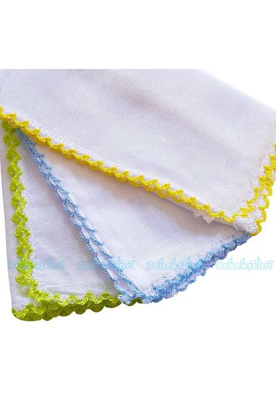 Minidamla 6-Piece Combed Cotton Mouth Cloth + 6-Piece Sweat Towel (Set of 2)