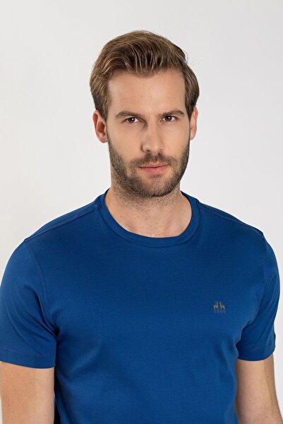 Karaca Erkek Slım Fıt Tişört-havacı Mavi