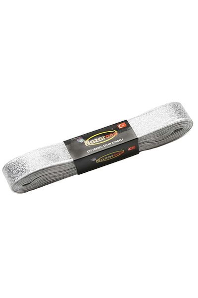 Nazarone Κορδέλα ασημί γκλίτερ 2cm-10mt