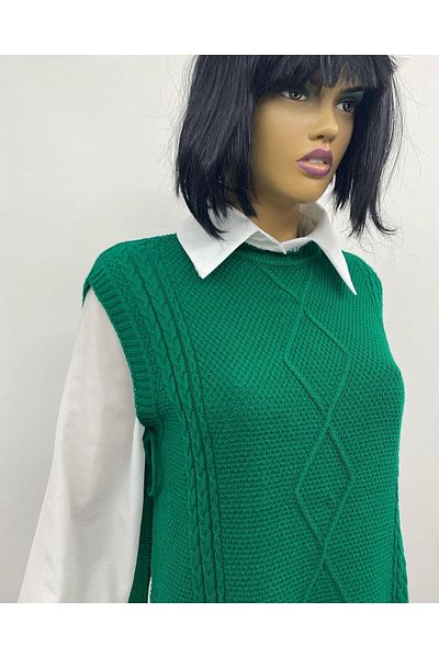 deywearst Women's Hijab Sweater with Tie Waist Knitwear