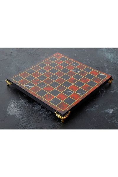 CİMCİME OYUNCAK Special Footed Red Marble Patterned Board-37*38 cm