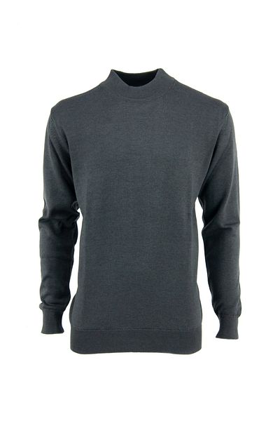 Oppland Men's Winter Natural Cotton Knitwear Thin Knitted Half Turtleneck Sweater Classic Model
