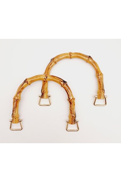 angel çanta aksesuar Mâner dublu din plastic aspect bambus cu metal auriu des...