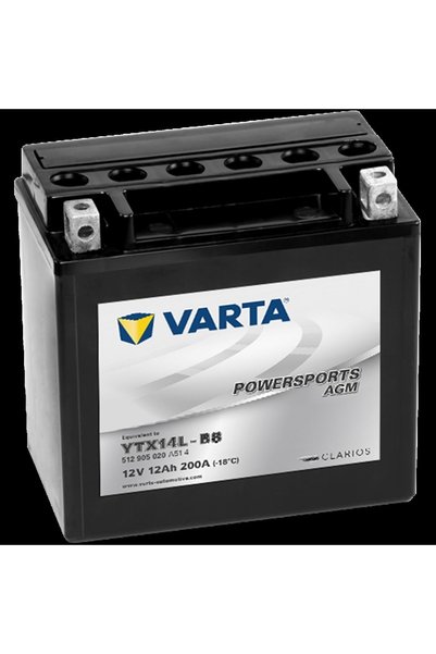 Varta Ytx14l-bs 12v12ah Agm Motosiklet Aküsü