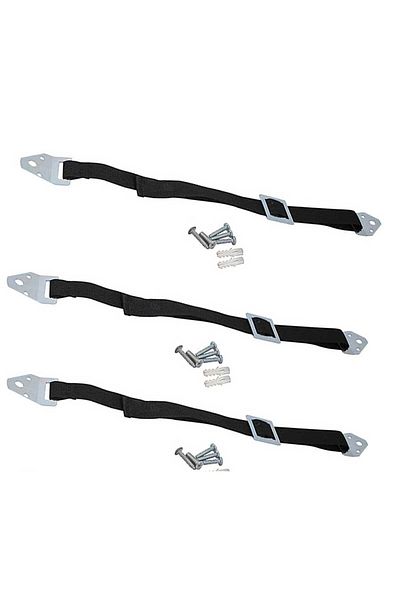 SAFEMAN Baby Child And Earthquake Protector Furniture Fixing Belt Metal Goods Earthquake Safety Strap 3 Pieces