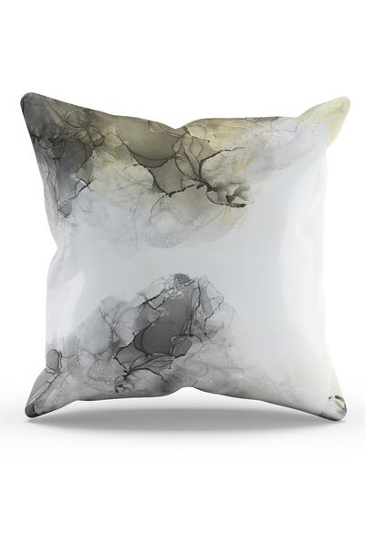 Moud's Двосторонній друк Турецький мармур - 1 візерунок Замшева наволочка для...