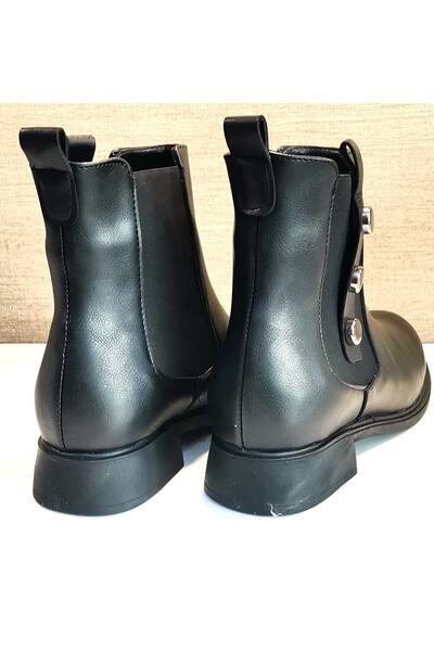 MONAROSA 2238 Kısa Topuklu Termo Bot Siyah