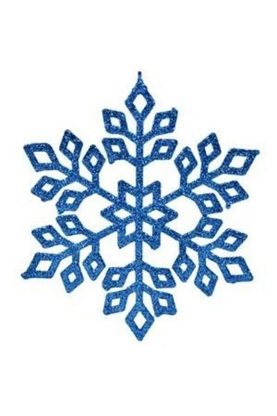 parti sürprizi Pom de Crăciun Fulg de Nea Albastru 15 Cm 1 Buc