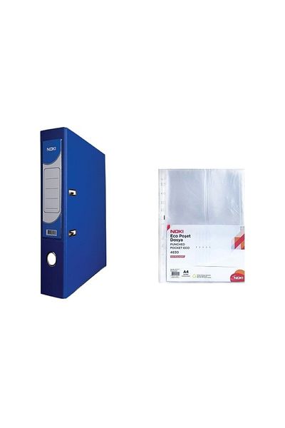 OFİSİMC Folder Noki Blue Office Type (lățime) + Noki 100 File Transparent Xl