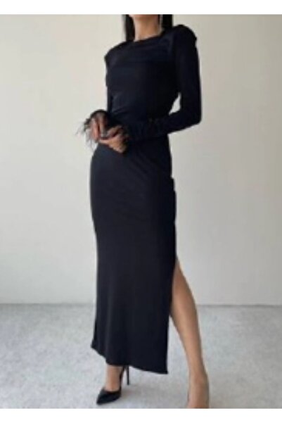 akkanatbutik Kadın Uzun Elbise
