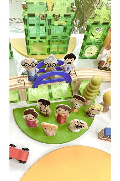 BİLMİŞ ÇOCUK Parmak Kukla Aile 10 Lu Set