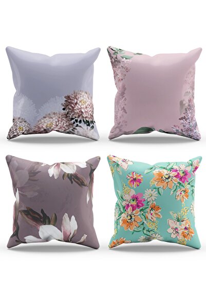 Moud's Dvostrano Štampano starih cvetova Sa deznom Kombinacija od 4 dela Anti...