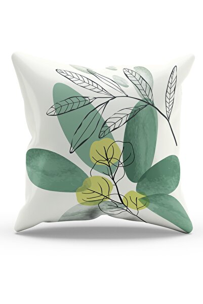 Moud's Двустранно принтирана маслинова клонка - калъфка за възглавница от вел...