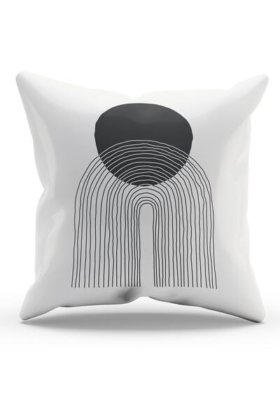 Moud's Double Sided Printed Real Art - 4 Patterned Suede Throw Pillow Cover