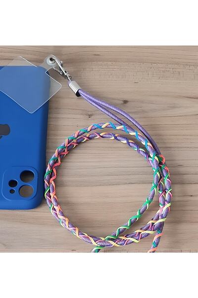 rangmobil Telefon kılıf Askısı .örgülü kılıf askısı .rasta çapraz kullanıma u...