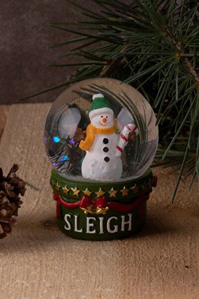 DECOLOVE Dekoratif Mini Kar Küresi - Kızak