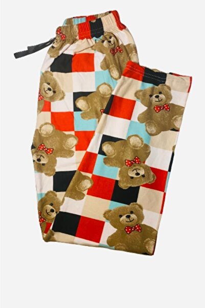 SayaSocks Kadife Ayıcık Desenli Pijama Altı