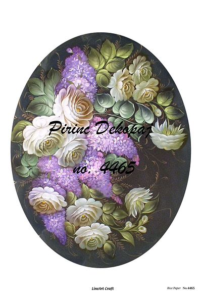 LİNEART No:4465 Brass Decopage