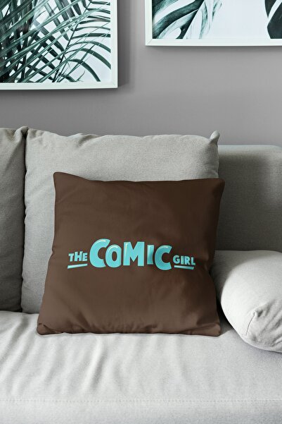 Moud's Двосторонній чохол для подушки з принтом Comic Girl із замші