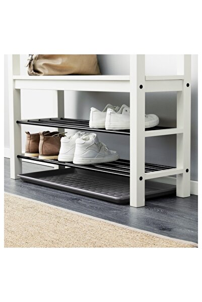 Genel Markalar Ayakkabı Tepsisi 71x35 Cm Ikea Ayakkabılık Altı Antre Plastik Tepsi Kaliteli Gri Renk