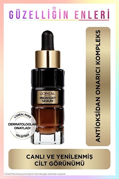L'Oreal Paris Midnight Cilt Yenileme &parlak Cilt Görünümü Nemlendirme Etkili...
