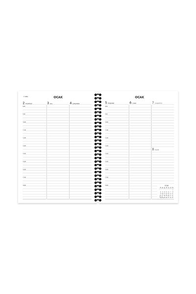 KESKİN COLOR 2023 Weekly Spiral Agenda Green 17x24