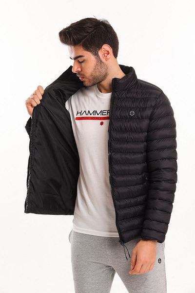 Hammer Jack Ανδρικό πουπουλένιο παλτό Sven Black 602 T03-e