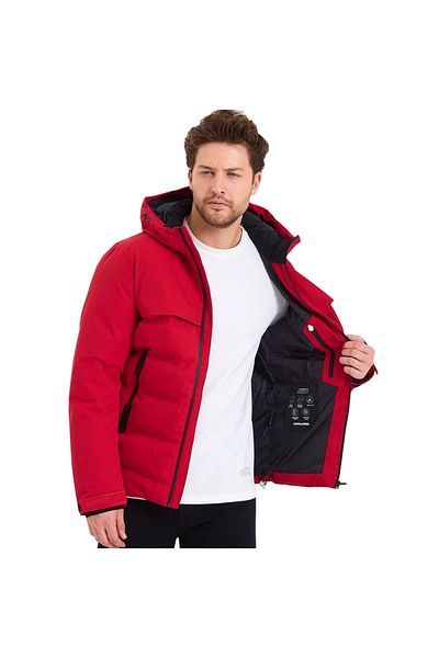 Jack & Jones Мъжко червено пухено яке Jack Jones Jcotarwin