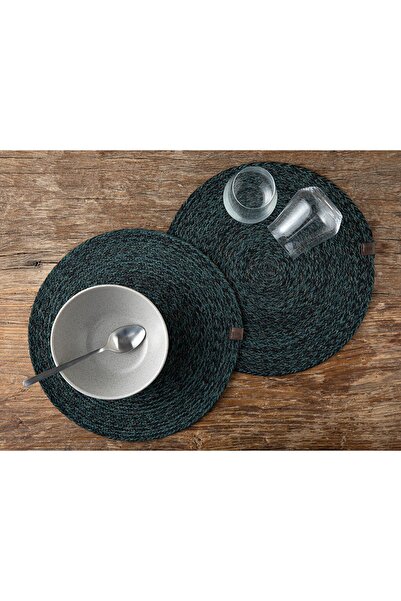 English Home Melia Pamuk 2'li Amerikan Servis 35 Cm Yeşil