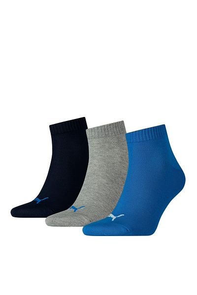 Puma Unisex-Socken, 3er-Pack – Viertel, Sportschuhe
