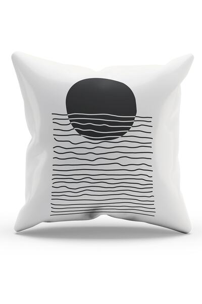 Moud's Double Sided Printed Real Art Patterned 4-Piece Combination Suede Throw Pillow Case