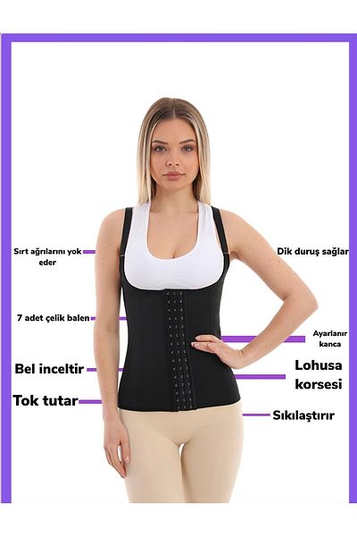 EMBA KORSE Original Steel Underwire Slimming Firming Postpartum Latex Corset Waist and Belly Latex Corset