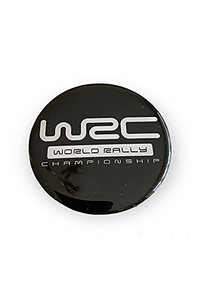 İKTUNING Wrc World Rally Logolu 56 Mm Jant Göbek Stıcker (siyah-beyaz)
