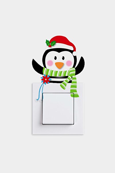 WALLHUMAN Контакт - Стикер за детска стая „Пингвин“