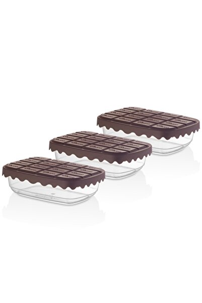 Bayev Set of 3 Choco Box Storage Containers 500 Ml Sc-4278