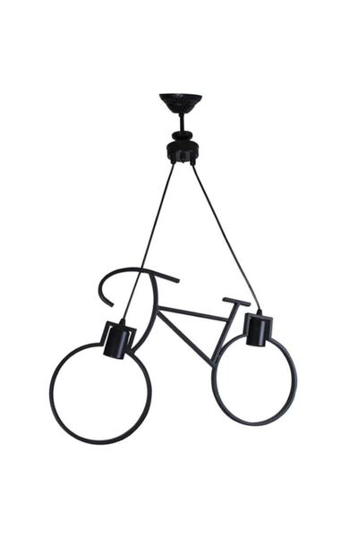 ADALED Bundera Bisiklet Sarkıt Avize Ahşap Ferforje Retro Rustik Ofis Cafe Bar Otel Restaurant Tavan Lamba