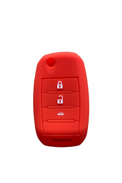 İKTUNING حافظة مفاتيح سورينتو سيليكون حمراء لكيا ريو سبورتاج Ceed