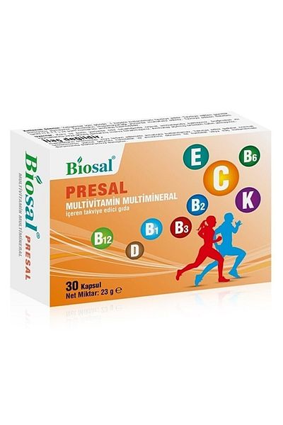Biosal Multivitamin Multimineral Complex 30 Capsules Food Supplement Containing 19 Different Vitamins and Minerals