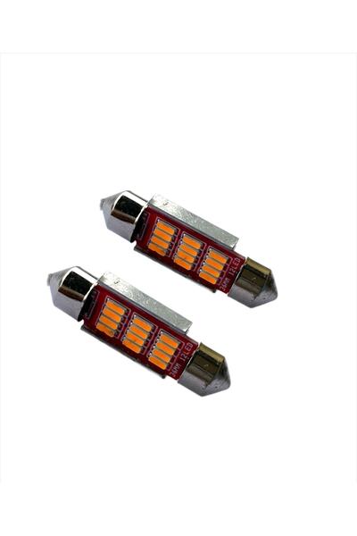 Genel Markalar Canbus Turuncu Sofit Led Ampul Araç Içi Aydınlatma Ve Plaka Aydınlatma(36mm)